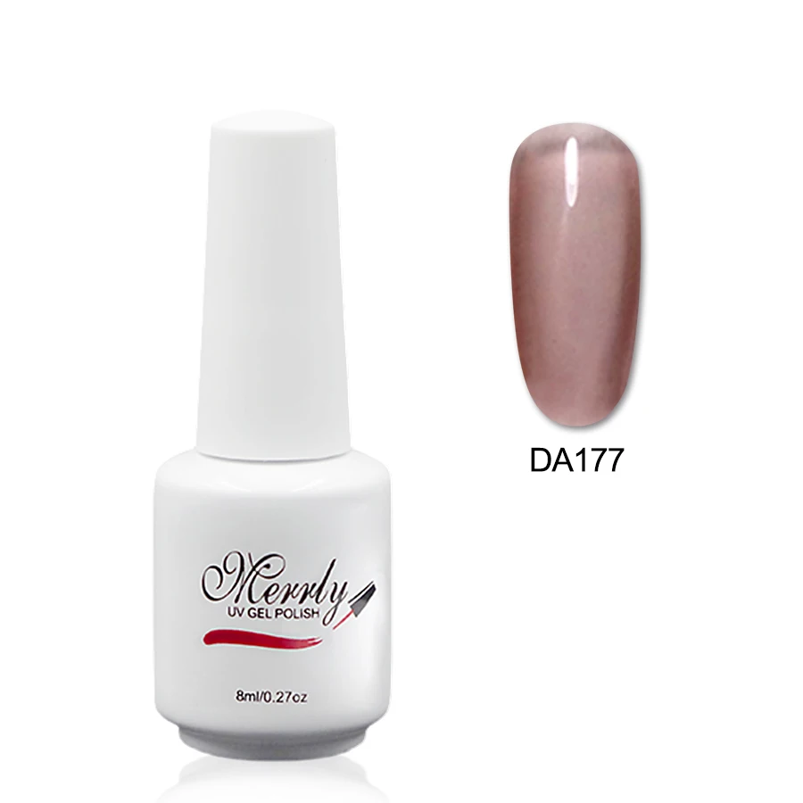 Merrly 15 цветов глянцевый отмачиваемый УФ Гель лак цветное стекло Полупостоянный