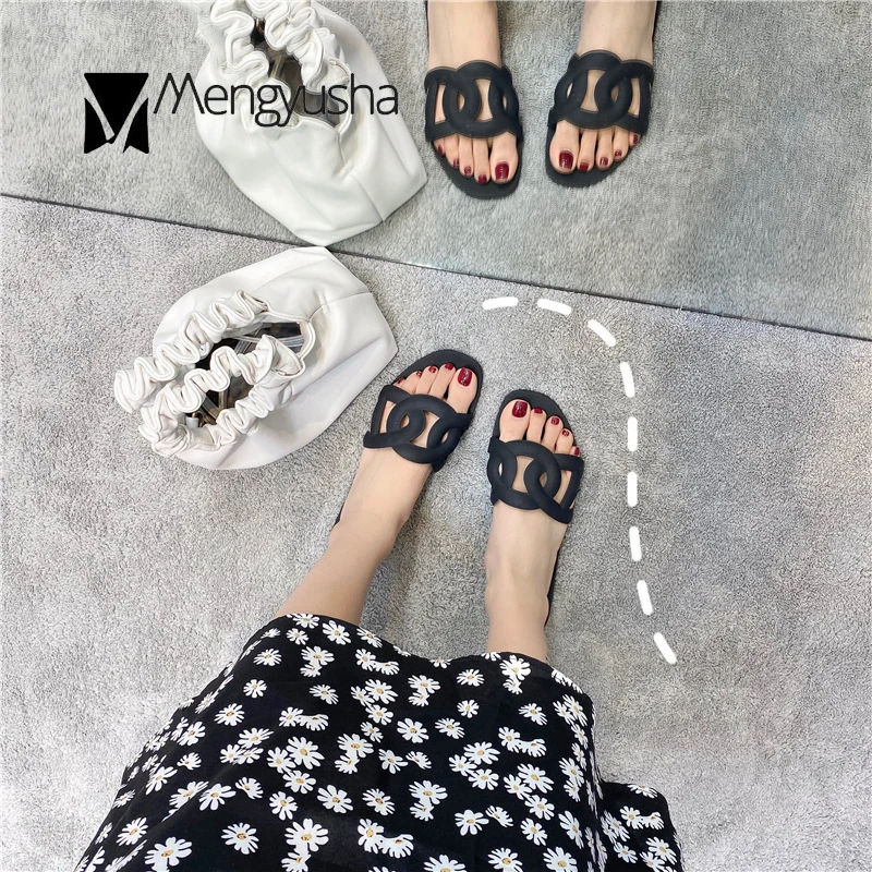 Однотонные сандалии с открытым носком в форме свиньи женская прозрачная обувь