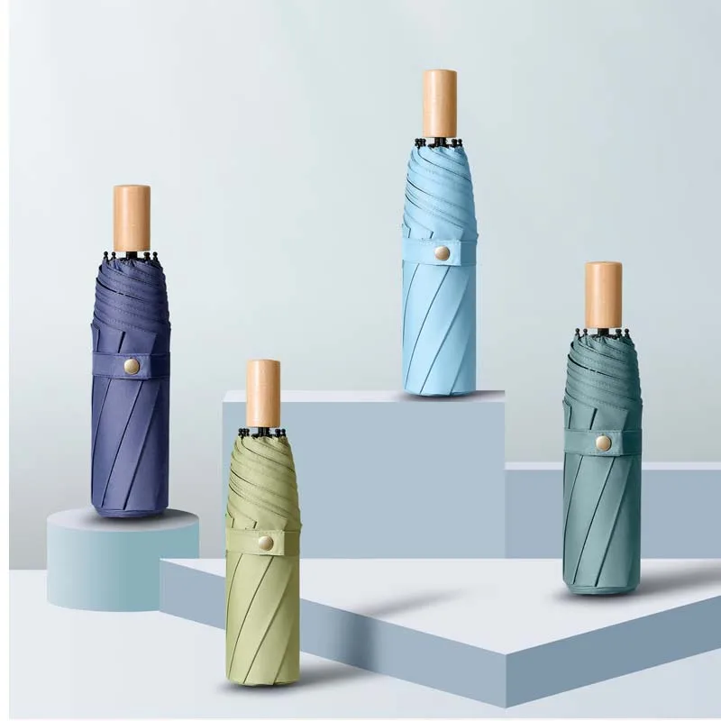 2020 горячая Распродажа тройной ручной открытый простой Ветрозащитный Зонт с