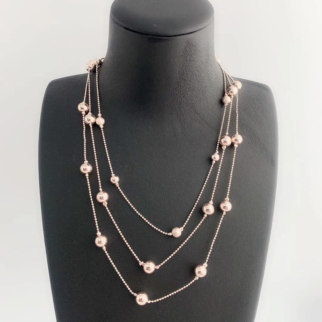 Новое ожерелье из розового золота Модная бижутерия ожерелья свадебные подарки