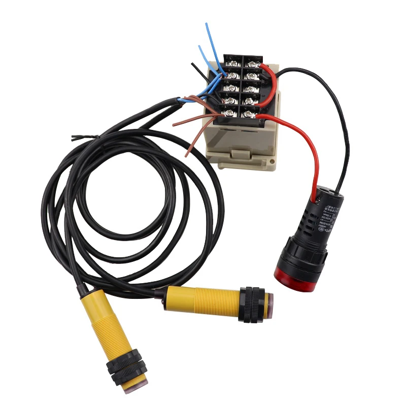 Инфракрасный цифровой счетчик людей с сигнализацией зуммер регулируемый