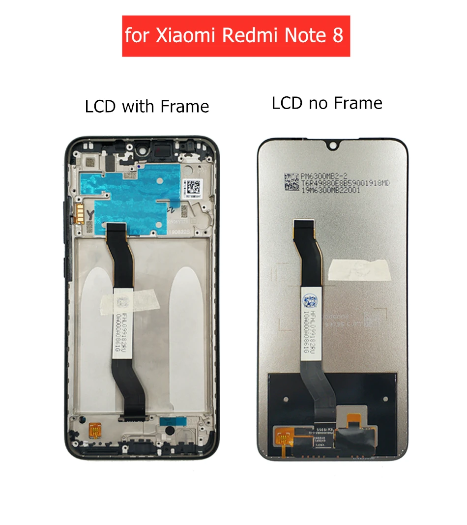 ЖК-дисплей для Xiaomi Redmi Note 8 Pro ЖК-дисплей сенсорный экран стекло дигитайзер ЖК-дисплей Redmi Note8 Pro запасные части
