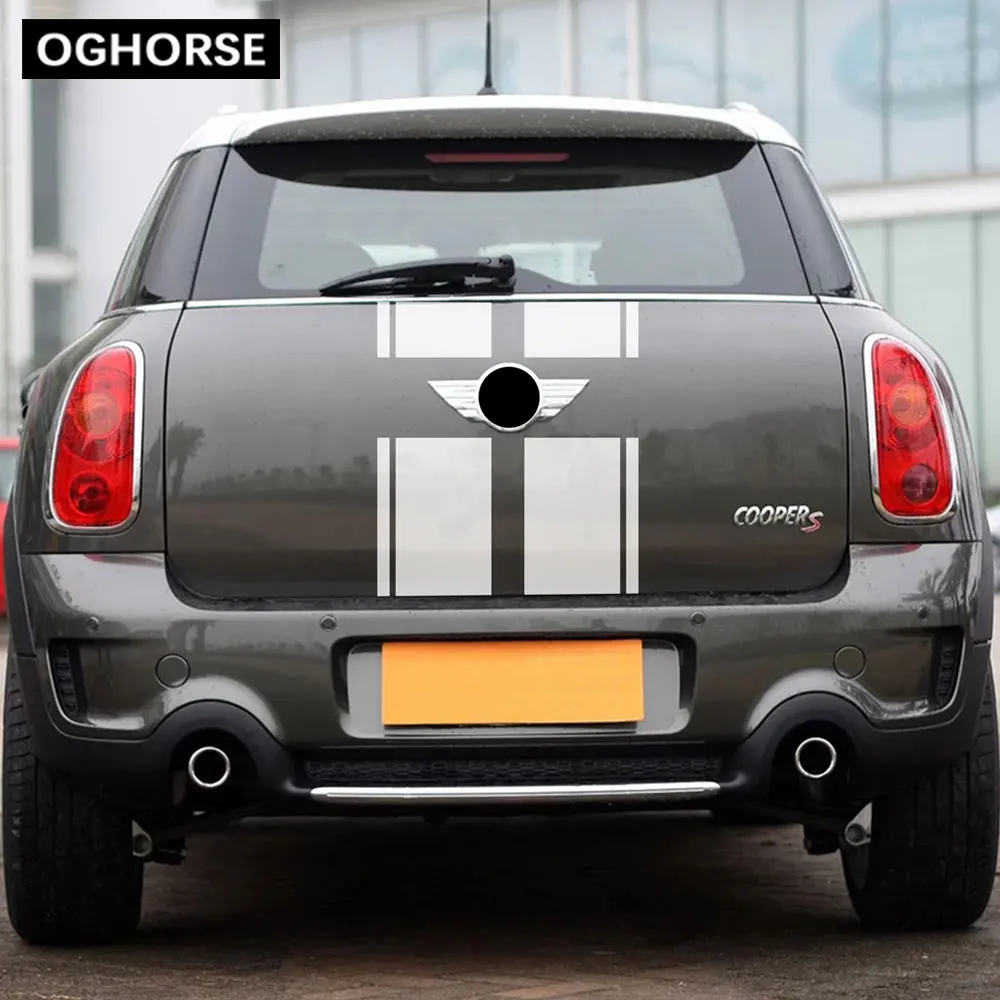 Наклейки на крышку заднего багажника двигателя для MINI Countryman R60 Cooper S One JCW