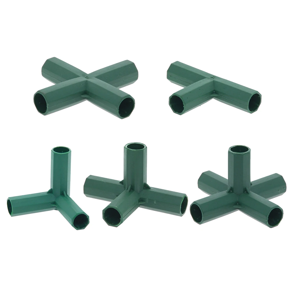 

16MM PVC Fitting 5 Types Stable Support Heavy Duty Greenhouse Frame Building Flower Stands And Greenhouse Frame Connector