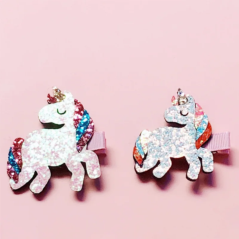 Розничная продажа 1 шт. модные милые блестящие радужные шпильки для волос в виде