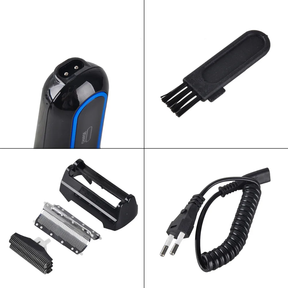 

Kemei KM-2016 Men's Cordless Electric Trimmer Rechargeable Shaver Razor Reciprocating Double Groomer Wet and Dry Use