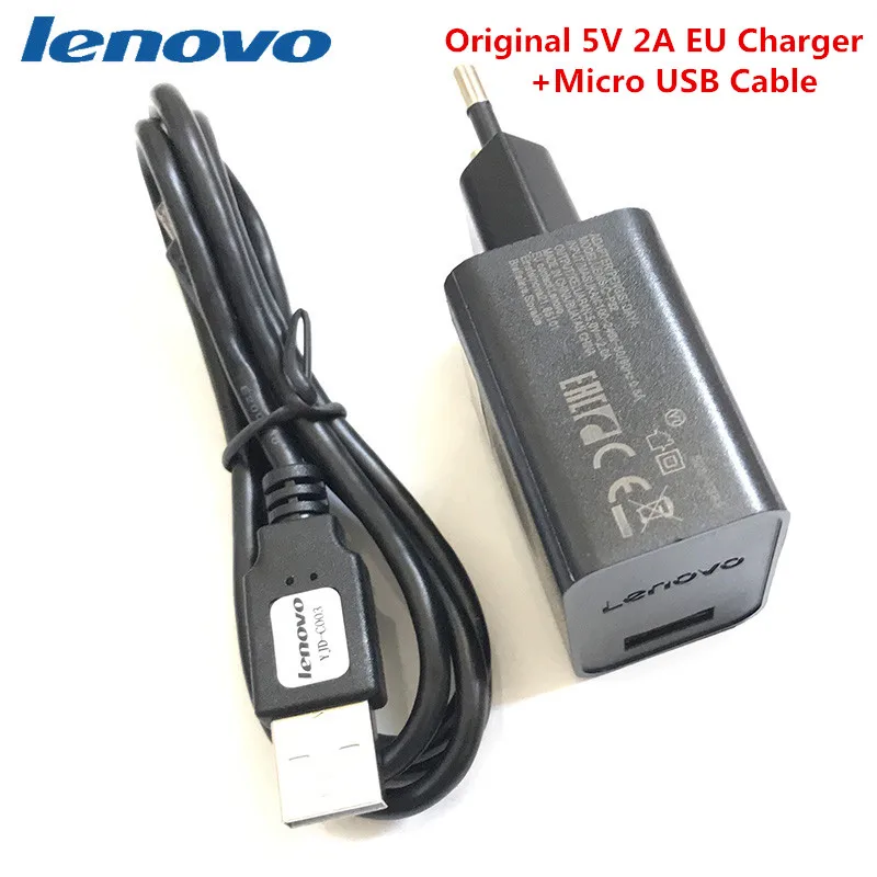 Оригинальное зарядное устройство USB Lenovo 5 в 2 А настенный адаптер с вилкой