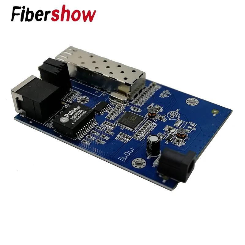 Волоконно оптический медиаконвертер 1 порт sfp до rj45 ГБ Оптический ethernet для ip