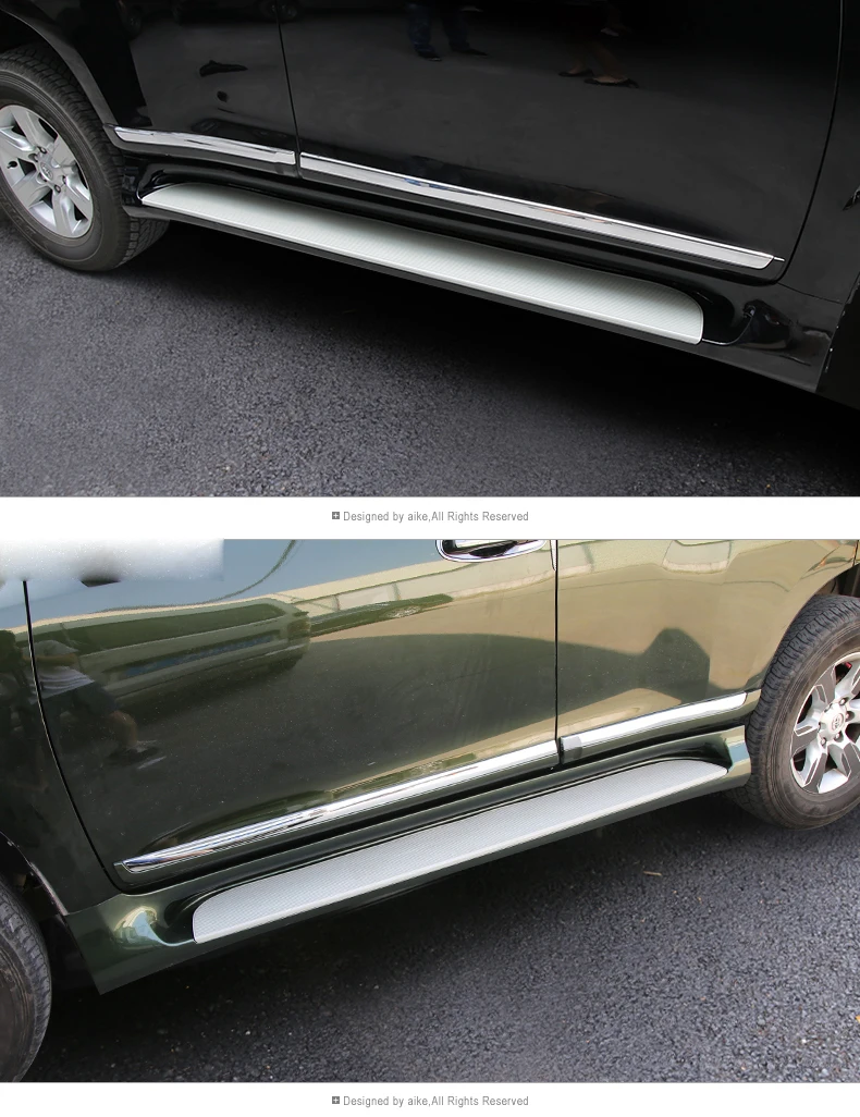 Для Toyota Land Cruiser Prado 150 LC150 2010- хромированный корпус боковой декоративный молдинг отделка авто-Стайлинг Аксессуары жемчужно-белый