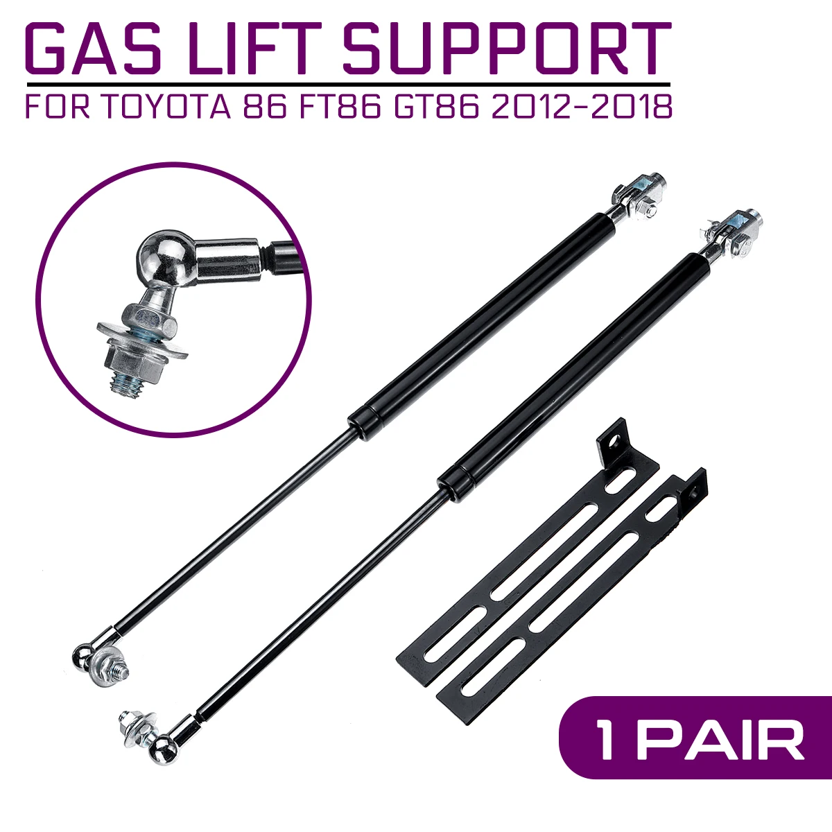 

Car Front Engine Hood Lift Supports Props Rod Arm Gas Springs Shocks For Toyota 86 FT86 GT86 Subaru BRZ Scion FR-S Strut Bars