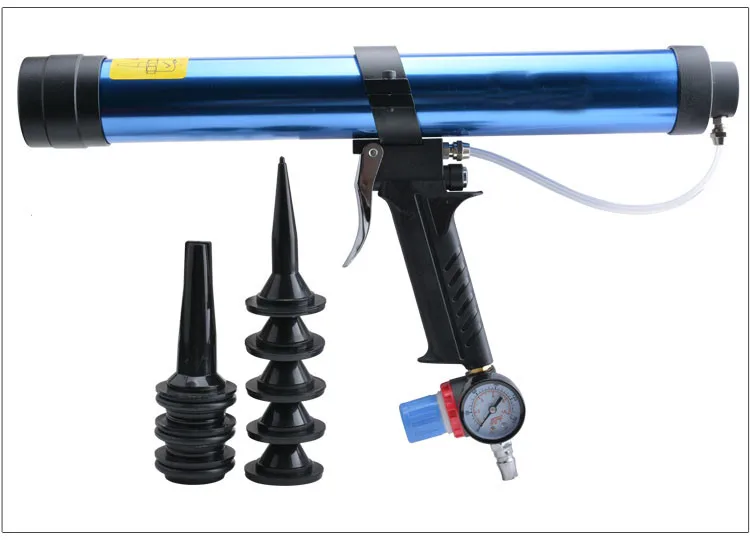 600ml Sausage pneumatic air glass glue guns caulking gun sealant cartridge set | Инструменты