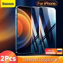 Baseus – protecteur d'écran, 2 pièces, Film en verre trempé pour iPhone 13 Pro Max 12 11 Pro