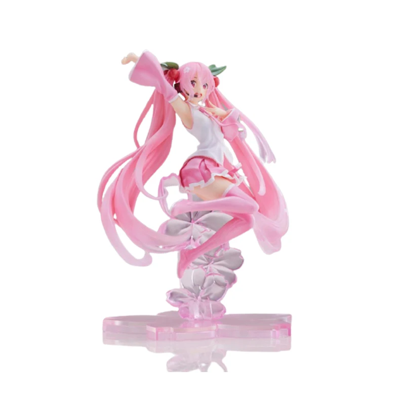 

Фигурка хатсунэ из цветов Cherrys, аниме-фигурки в виде пинков, Мику, модели унисекс, игрушки, готовый продукт, милая периферия Мику, модели иску...