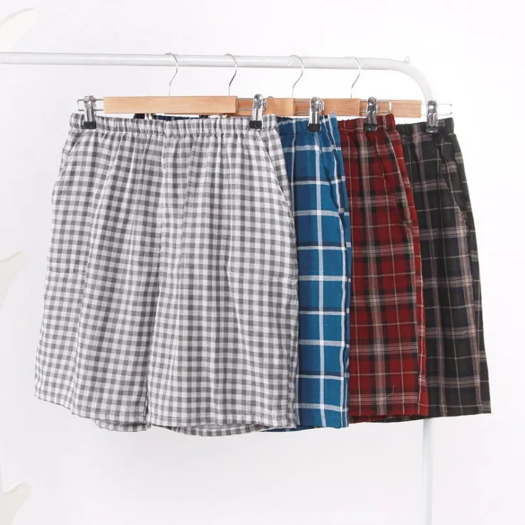 Летние Новые мужские хлопковые домашние брюки с пятью точками шорты двойные