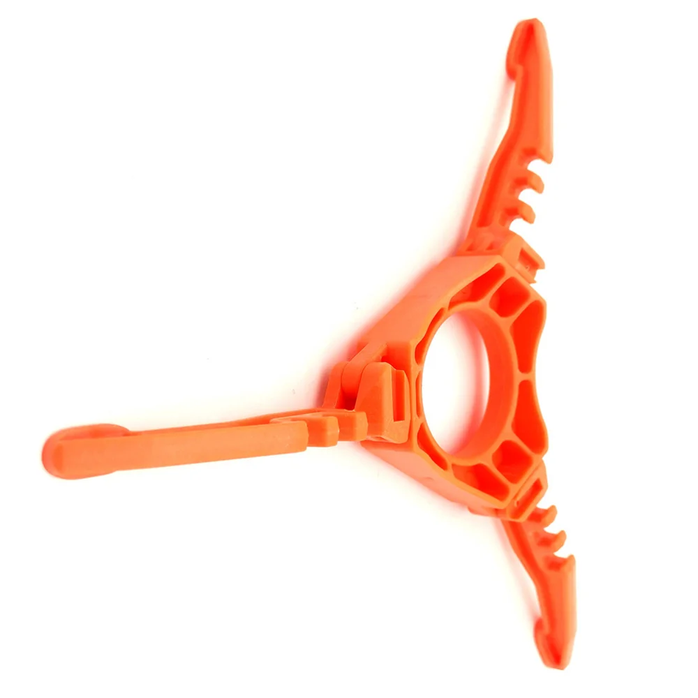

1pc Gas Tank Stove Bracket Base Foldable Gas Bottle Holder Stand Tripod for Outdoor Camping (Orange)