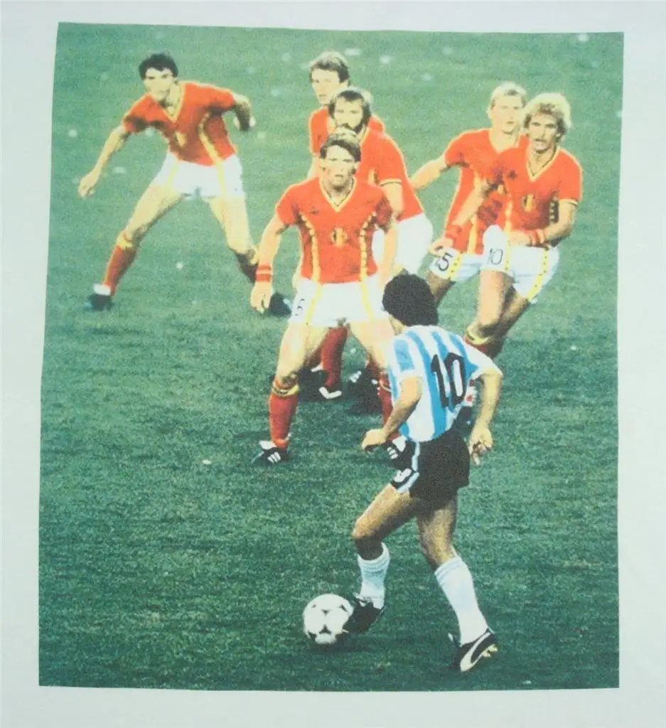 Diego Maradona белая футболка Размер Футбол Panini messi крутая Повседневная pride Футболка