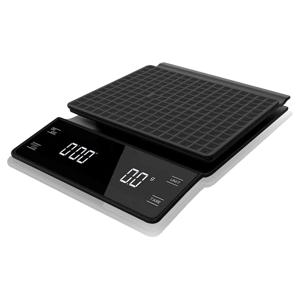 

3kg/0.1g Smart Electronic Coffee Scale with Timer Portable Electronic Digital Kitchen Scale High Precision LED Coffee Pot Scale