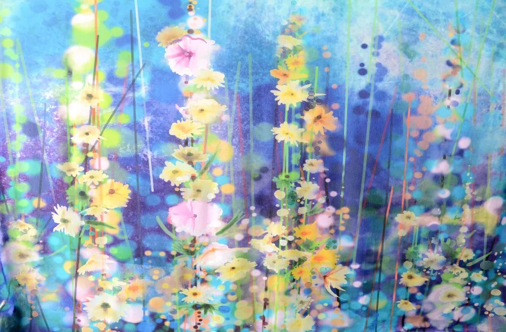 Цветочный Гобелен QIYI настенный коврик Полиэстеровая ткань гобелен пикник одеяло