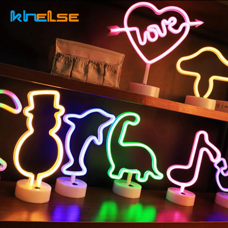 Ретро мультфильм любовь Светодиодный светлая неоновая вывеска ручной работы