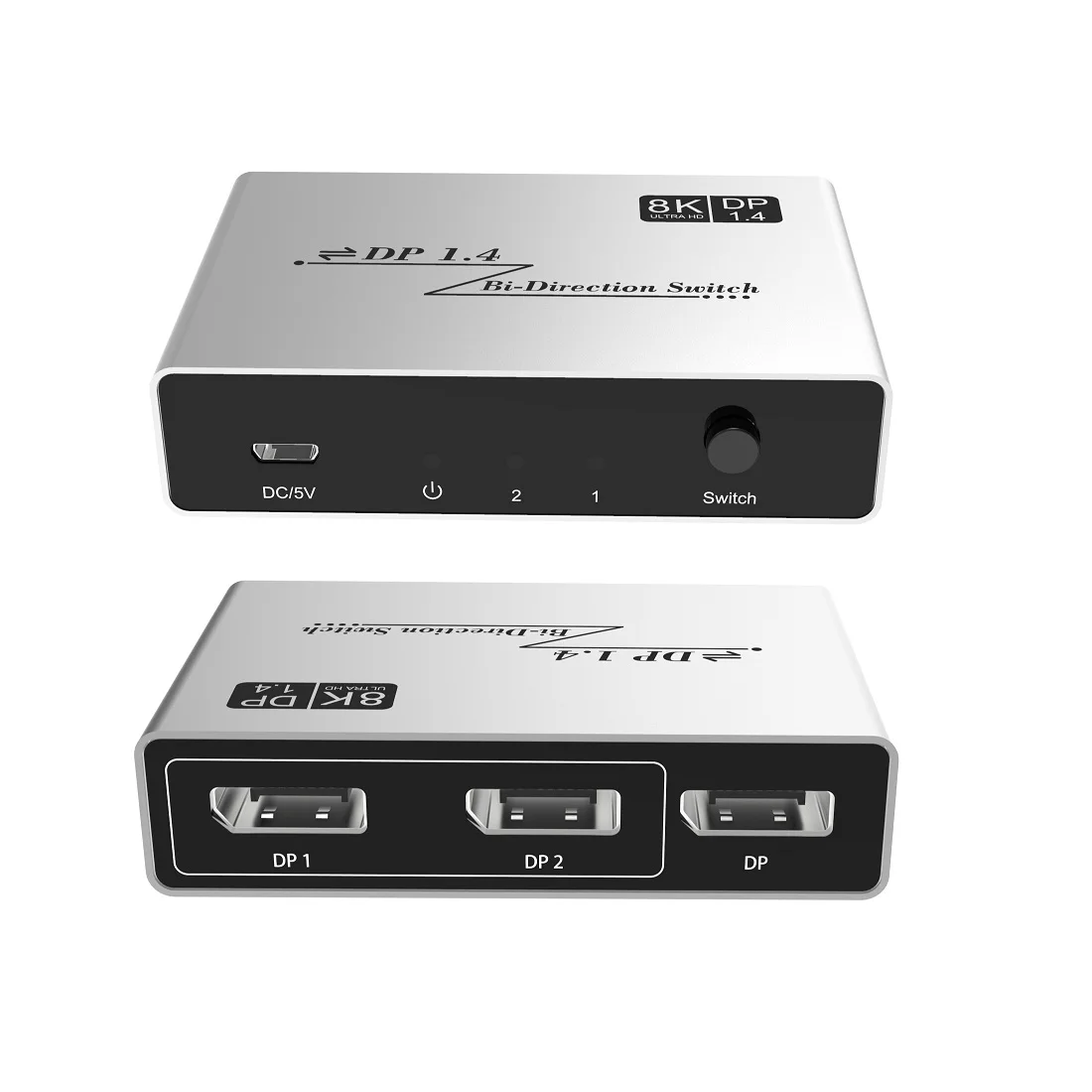 DisplayPort 8K DP1.4 двухнаправленный переключатель @ 60 Гц 4K 120 сплиттер-преобразователь