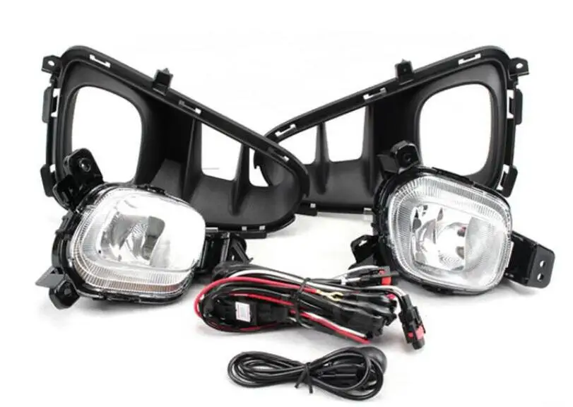 

1 комплект фар бампера автомобиля для Kia Picanto противотуманная фара 2017 ~ 2019y галогенная лампа 4300K провод hanress фара для Picanto противотуманная фара