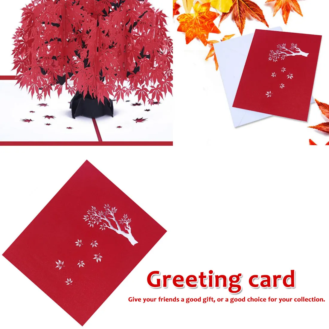 Открытка с 3D кленовым рисунком открытка на день рождения Подарок годовщину
