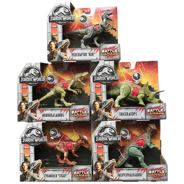 16-20 см оригинальные игрушки Мир Юрского периода атака пакет Velociraptor Трицератопс Дракон ПВХ фигурка модель куклы игрушки для детей