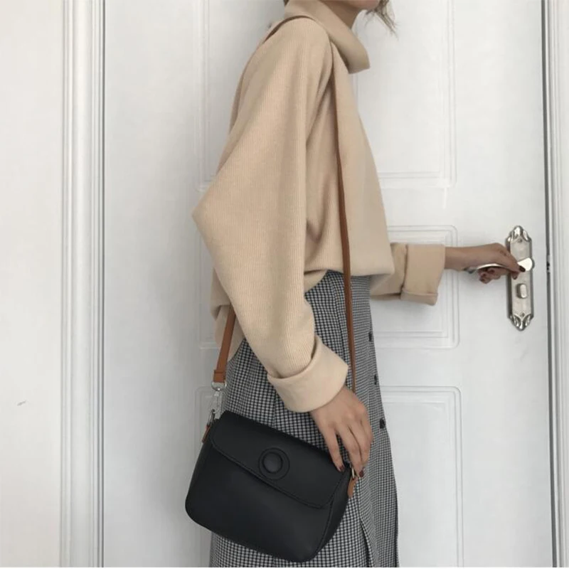 Turtleneck sweater autumn winter Knitted Jumper Women's Sweaters Casual Loose Long Sleeve jacket Pullovers female PP-484 | Женская