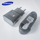 Быстрое зарядное устройство SAMSUNG, USB-адаптер для быстрой зарядки, кабель USB Type-C 1,2 м для Galaxy S10 S8 S9 Plus A3 A5 A7 2017 Note 10 8 9 Plus 10 +