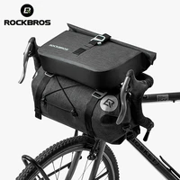 rockbros bicycle bag big capacity waterproof front tube cycling bag mtb handlebar bag front frame trunk pannier bike accessories