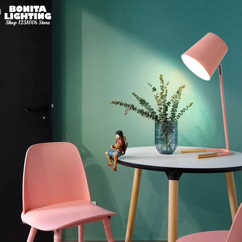 Скандинавская настосветильник для чтения Macaron регулируемые светодиодные