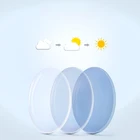 Фотохромные линзы для очков, линзы из смолы с индексом 1,56, 1,61, 1,67, цвет серыйкоричневый, анти-Полярный, UV400, хамелеон