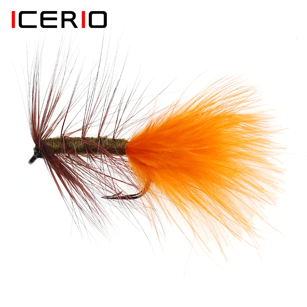 

ICERIO 6 шт. шерстяные наживки для ловли форели нахлыстом