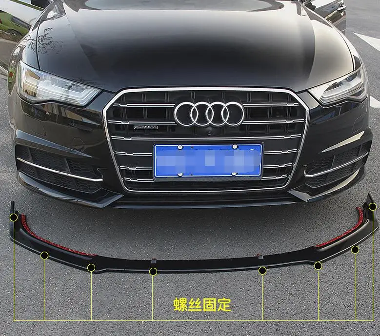 For Audi A6 Body kit spoiler 2017-2019 ABS Rear lip rear front Bumper Diffuser Bumpers Protector | Автомобили и мотоциклы