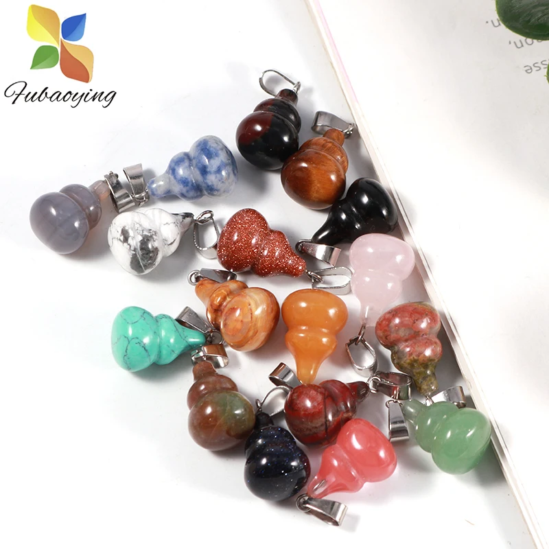 2021 трендовый натуральный камень завод тыква тыквы в форме Подвески 12 шт./партия