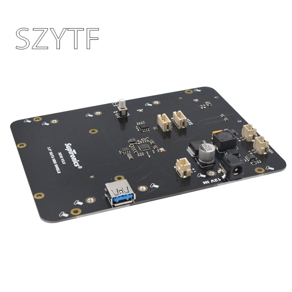 Плата расширения для жесткого диска Raspberry Pi 2 3B +/4B Plus X830 V2.0 с функцией безопасного