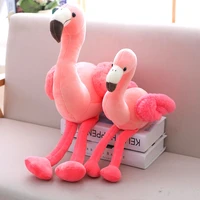 soft plush flamingo toy stuffed animal body pillow pink for girls kids birthday gifts girls doll decor for home sofa bedroom