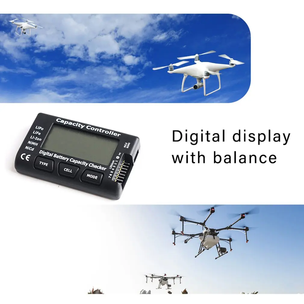 RC Cellmeter-7 тестер напряжения с электронным дисплеем цифровым балансом батарейной