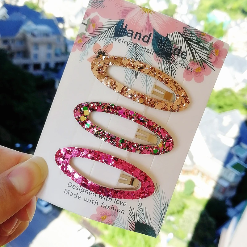 

4SETS/LOT Plaid Pink Heart BB Hair Clips Kids Modish Girls Glitter Kids Cute Mini Star Hair Barrette Princess Cheap Headwear