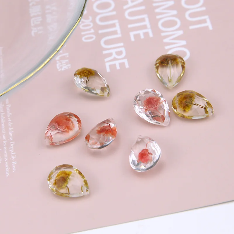 Женские серьги в Корейском стиле 6 шт. элегантные массивные из смолы с