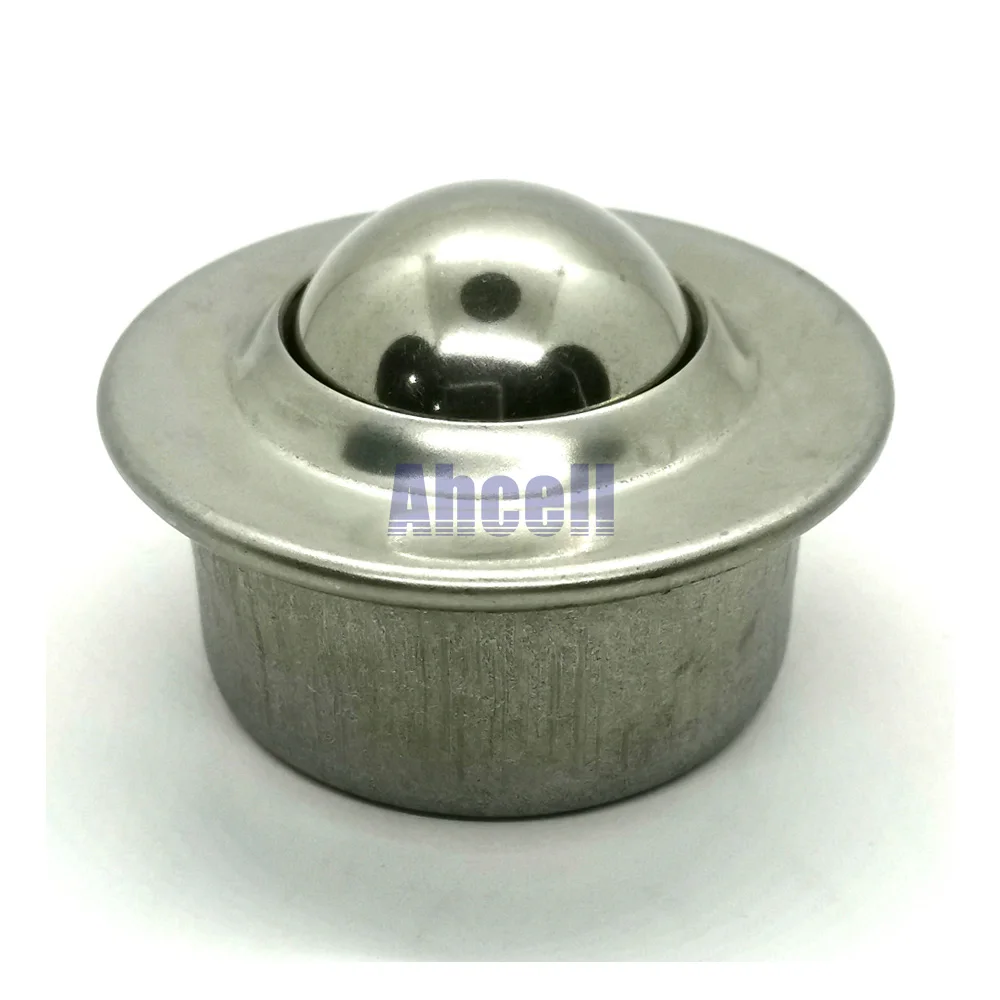 

CY-30H-SS Ball transfer unit 50kgs load capacity full stainless steel 30mm ball wheel caster drop in conveyor roller