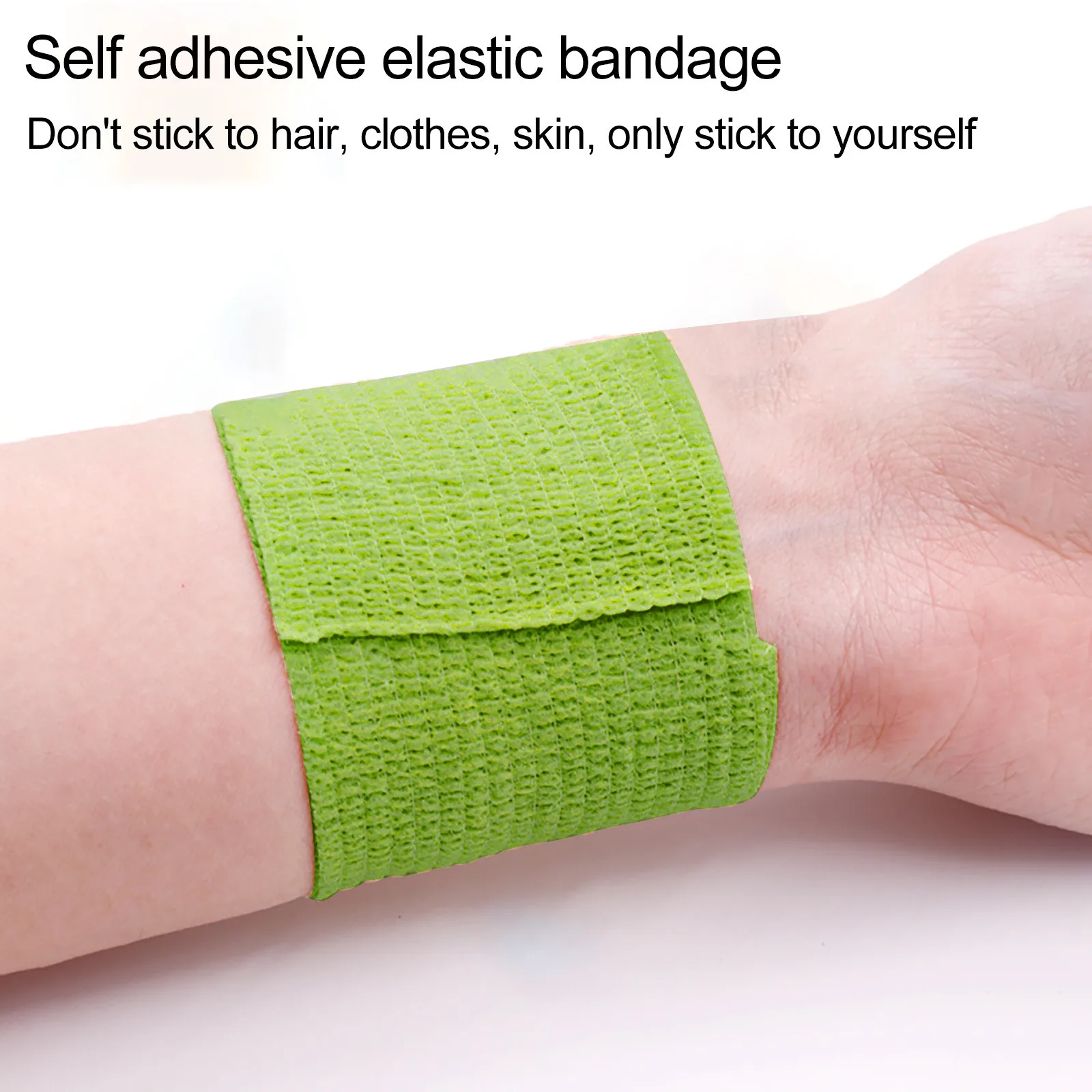 

40# 8 Rolls Of Self-adhesive Elastic Tape Skin Protection Sports Bandage Pet Tape For Finger Joint Knee First Aid Kit Pet Tape