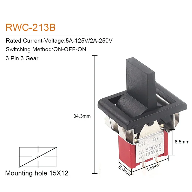 

Мини-переключатель DIY GO RWC-213R/213B/214R/214B
