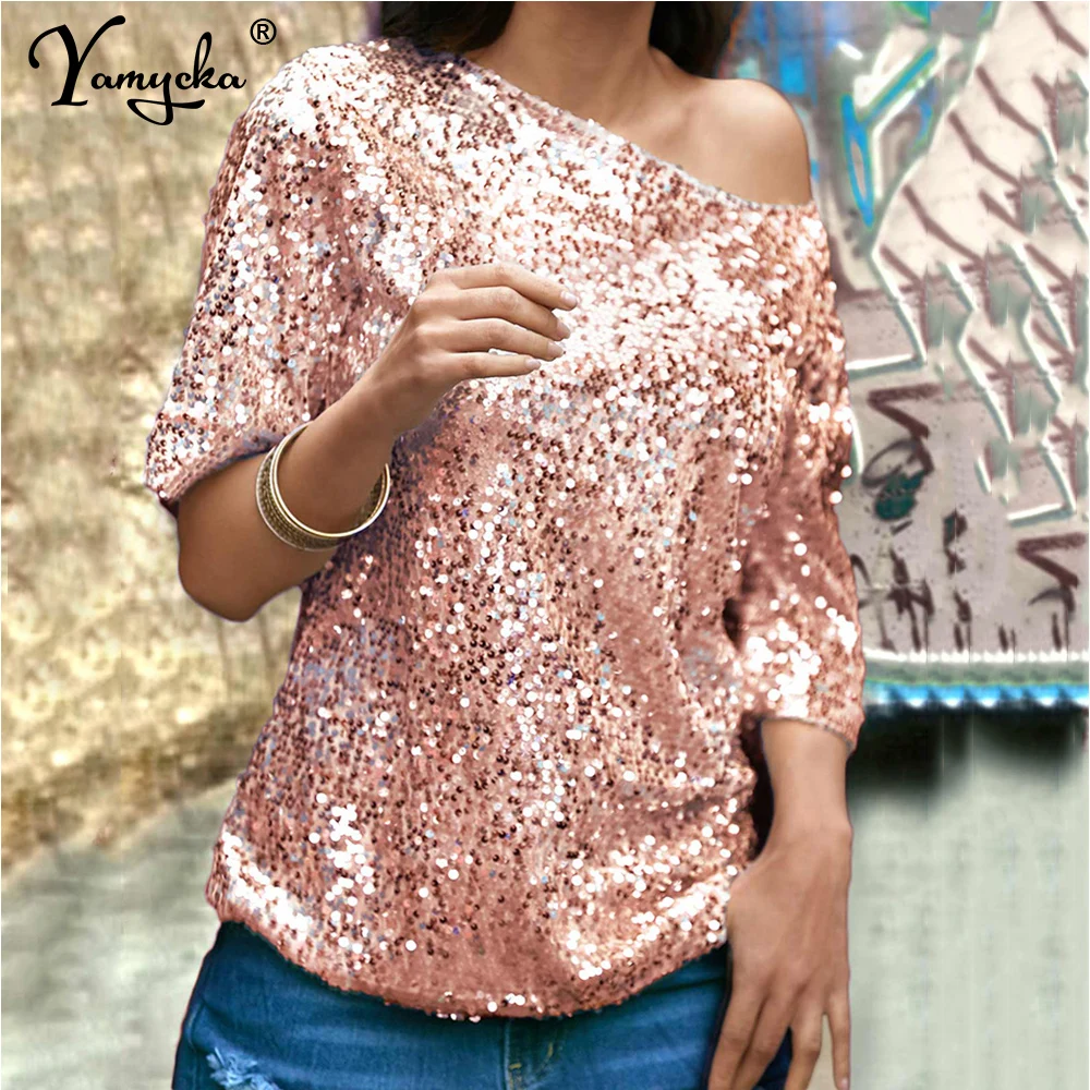 

Сексуальный топ с блестками для рождевечерние, футболка, женская одежда, винтажная одежда y2k, топы для друзей, женская футболка, Клубная одежда, футболки, блузки