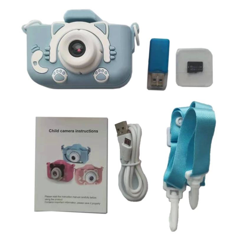 portable toy childrens camera kid digital video camera with 32gb memory card 2021 new free global shipping