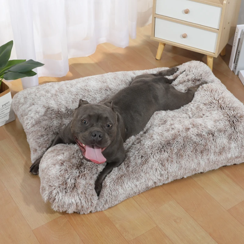 

Ultra Plush Deluxe Orthopedic Foam Dog Bed Rectangular Cat Dog Mats / Removable Cover Pet Mattress Cushion for Small Large Dogs