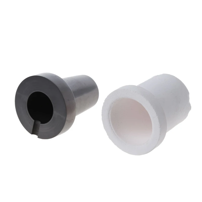 

2Pcs 300g Graphite Crucible Quartz Melting Crucible Cup Kit Gold Silver Furnace Melting Casting Refining Mould Cups Kit