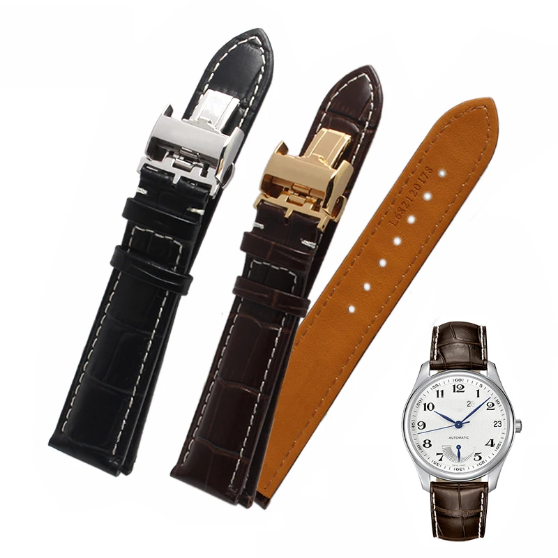 

Кожаный ремешок для часов для автоматические механические мастеров Коллекция Аксессуары для часов из натуральной кожи, из телячьей кожи, р...