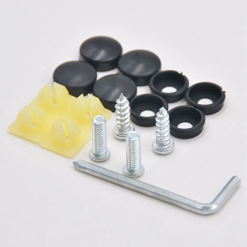 17 Pcs Car License Plate Frame Security Anti-Theft Screw Bolt Fasteners Snap Cover | Автомобили и мотоциклы