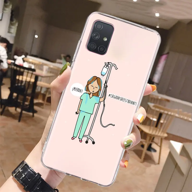 

TPU Soft Case for Samsung Galaxy A10 A10E A20s A30 A40 A50 A70 A01 A31 A41 A51 A71 Cover Medicine Nurse Doctor Dentist Cases